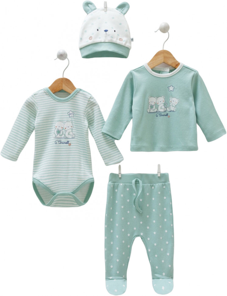 Набор для новорожденных из 4 предметов Caramell STAR BEAR фото 1 &mdash; МамаЭмма