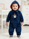 Детский велюровый комбинезон с капюшоном Caramell фото 1 &mdash; МамаЭмма