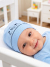 Шапка без завязок Baby для новорожденных, хлопок фото 8 &mdash; МамаЭмма