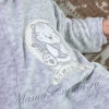 Комбинезон велюровый с ушками Kitten серый фото 2 &mdash; МамаЭмма
