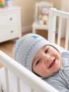 Шапочка вязаная для малышей Jamiks Bambino тонкая хлопковая фото 1 &mdash; МамаЭмма