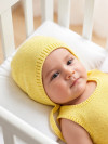 Хлопковый вязаный чепчик Little Me желтый фото 1 &mdash; МамаЭмма