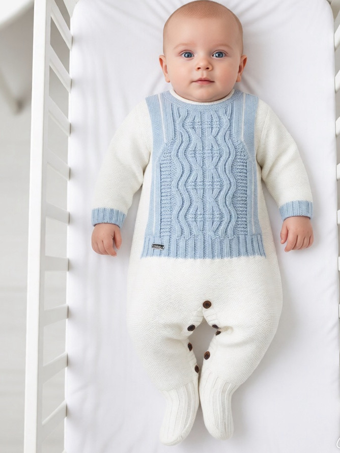 Комбинезон без капюшона BabyDola белый фото 1 &mdash; МамаЭмма