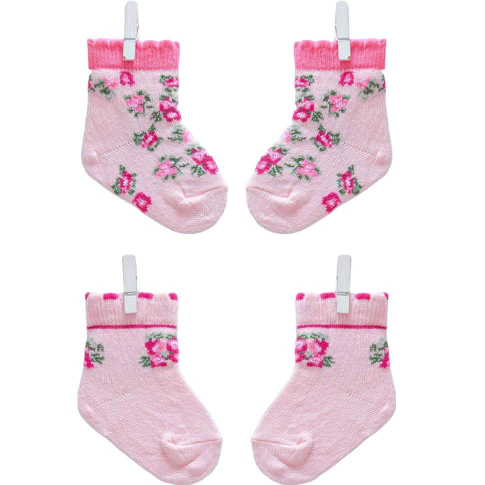 Носочки для девочки бесшовные Caramell Rose 2 пары фото 1 &mdash; МамаЭмма