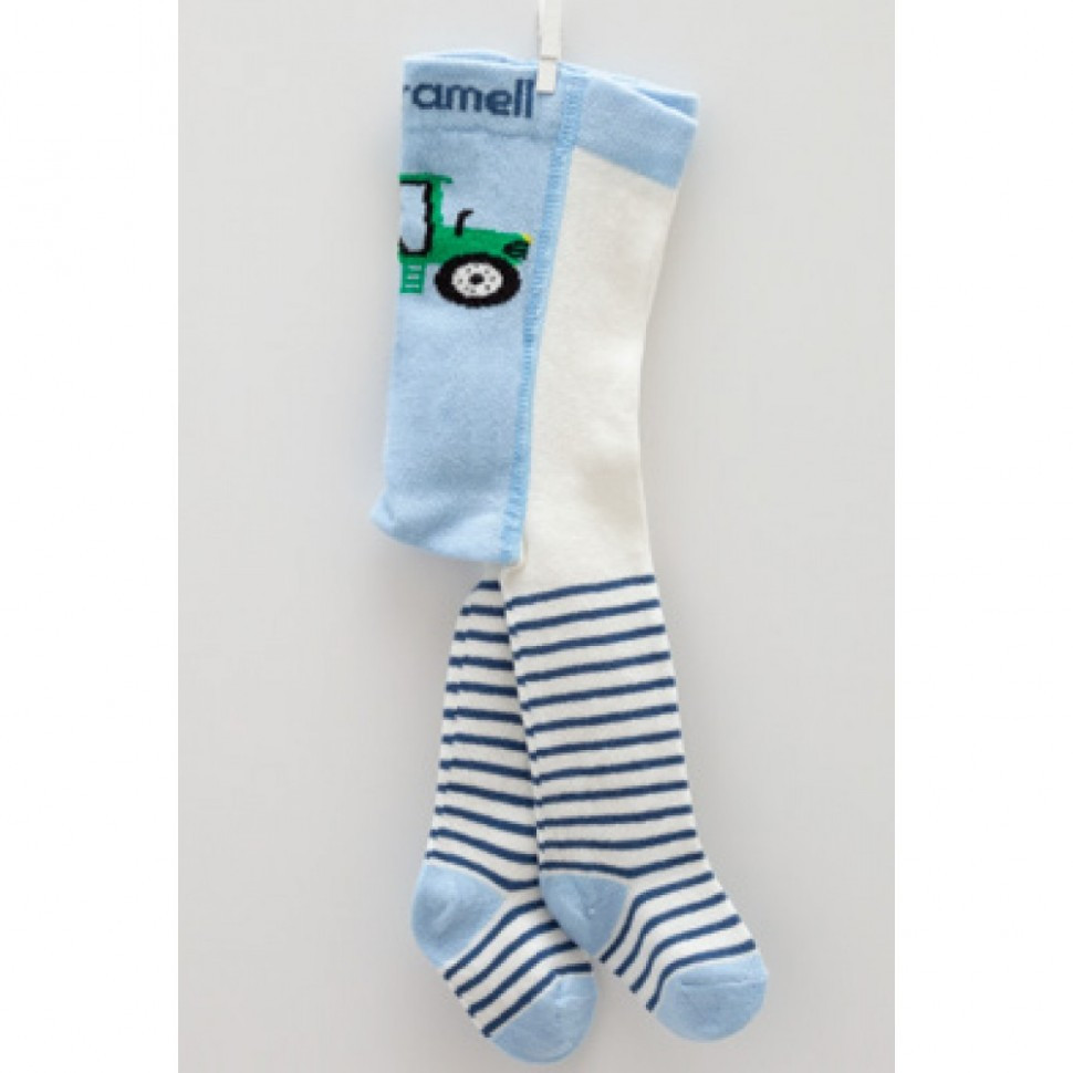 Колготки для малышей с полосками и рисунком Caramell фото 1 &mdash; МамаЭмма