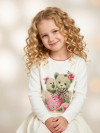 Кофточка для девочки со стразами и рисунком Colabear  фото 3 &mdash; МамаЭмма